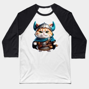 Viking warrior cat Baseball T-Shirt